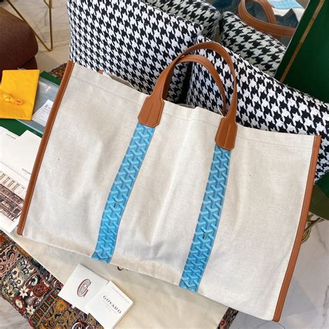 goyard st tropez bag|Goyard Mediterranee St. Tropez Reversible Tote Toile Canvas.